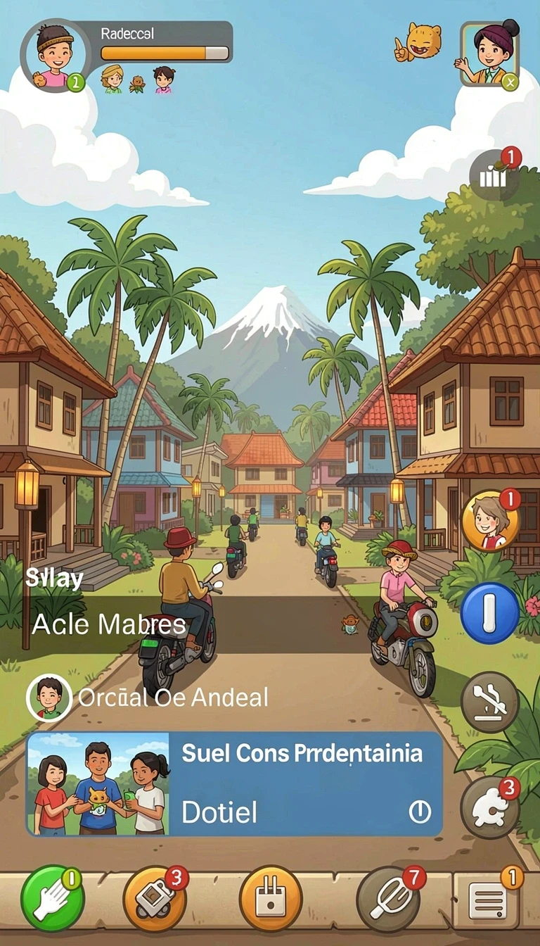 ollo4d - Tampilan awal game yang menarik dan informatif.