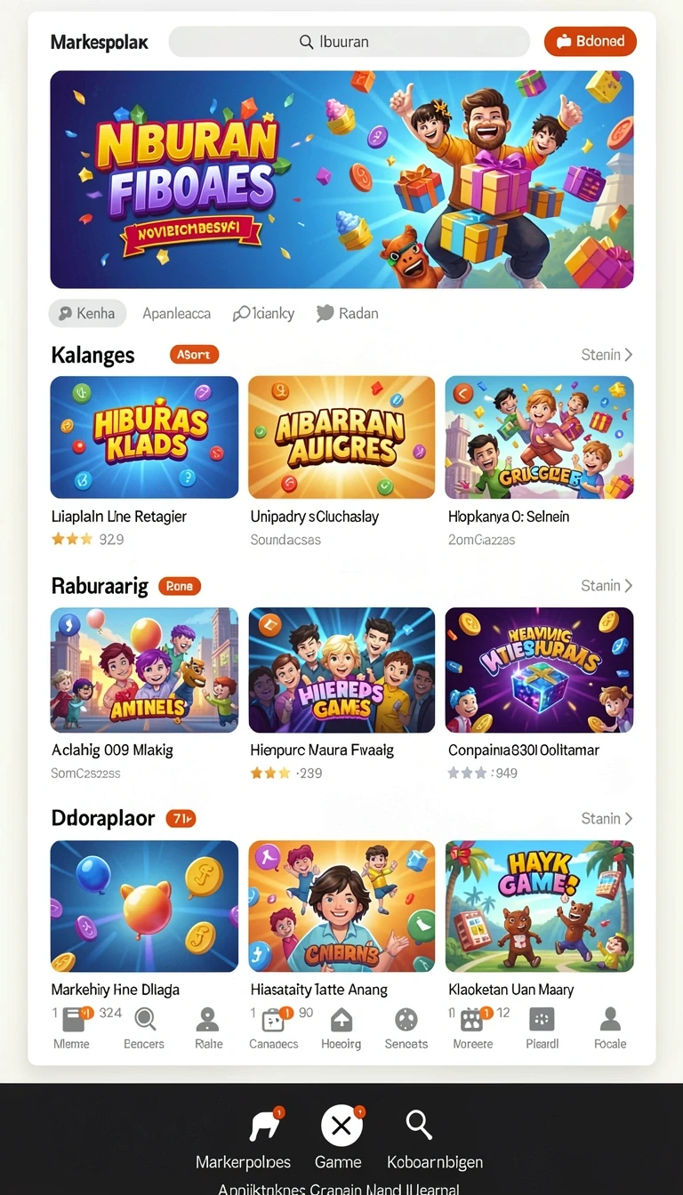 rajacuan - Tampilan level yang penuh warna dan menantang.