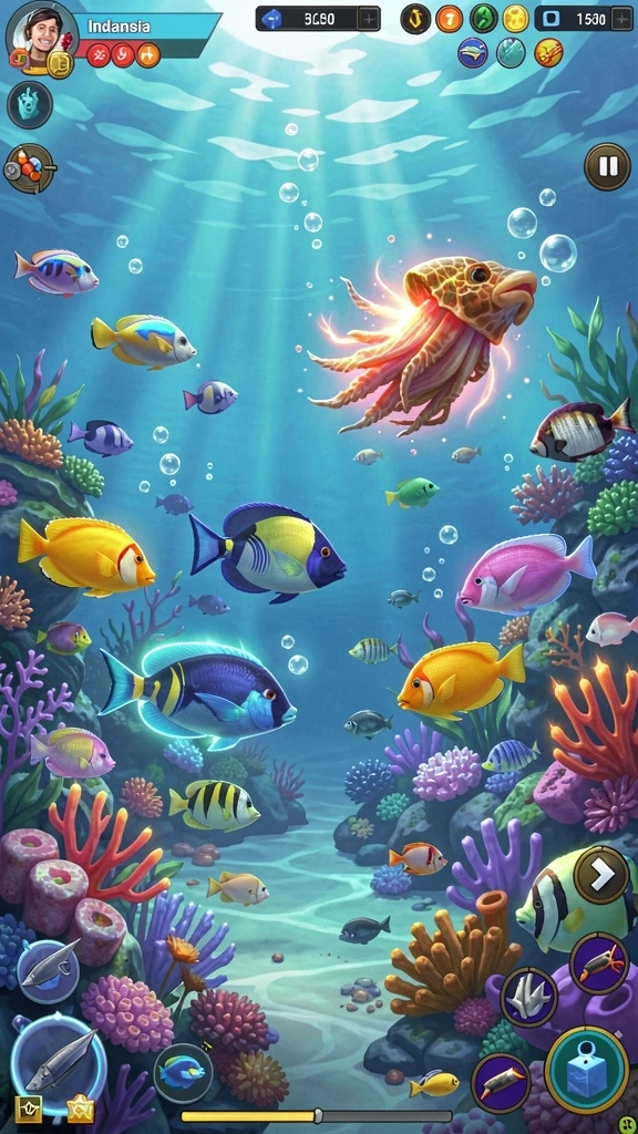 zk7 - Tampilan level penuh warna dan detail.